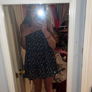 mini black/floral dress